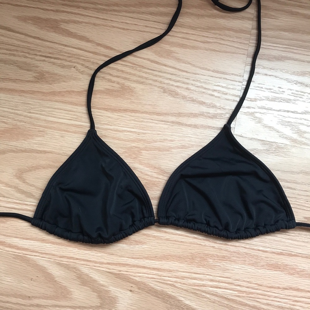 Pacsun black triangle bikini top